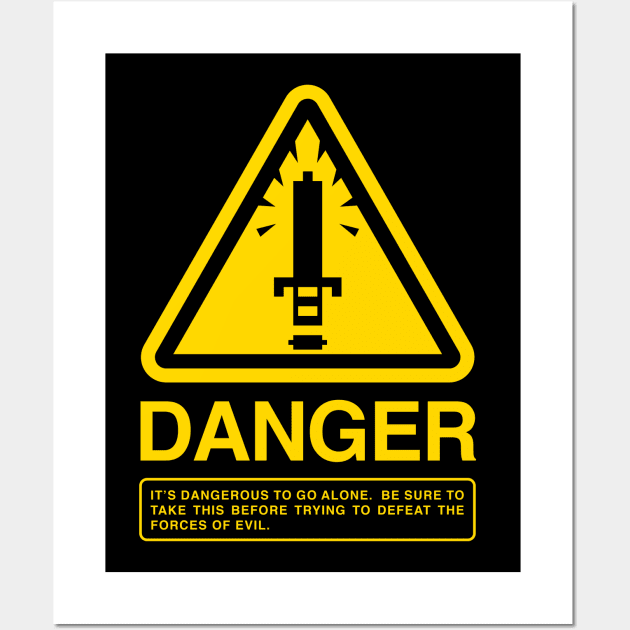 DANGER Take This Wall Art by demonigote